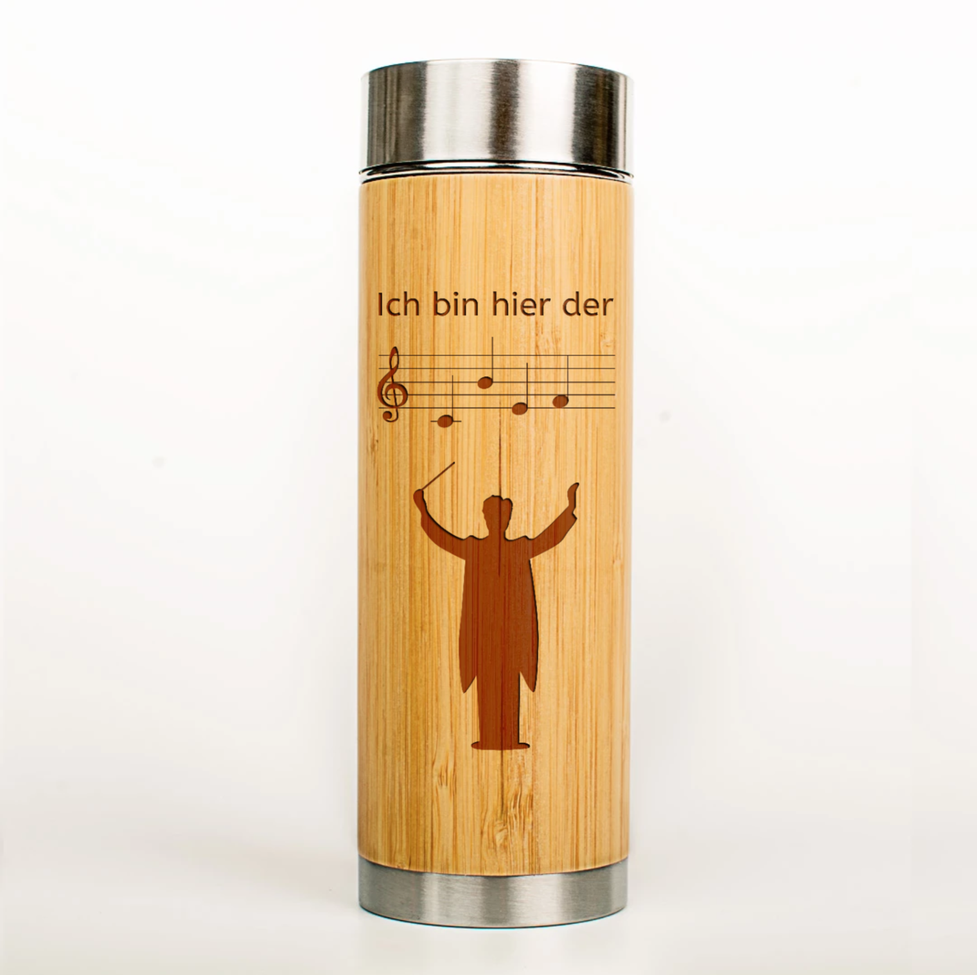 Musiker Bio-Bambus-Thermoskanne "Chef"