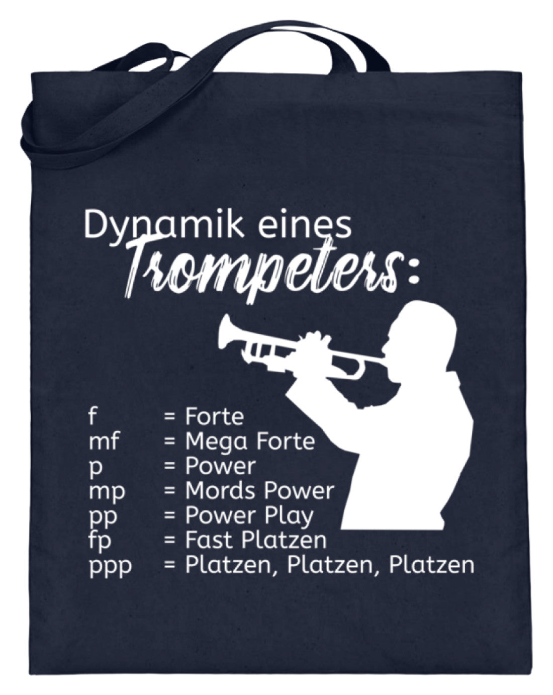 Lustige Trompete Notentasche