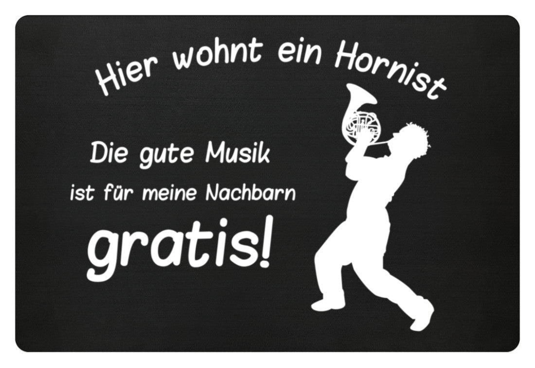 Fußmatte Hornist