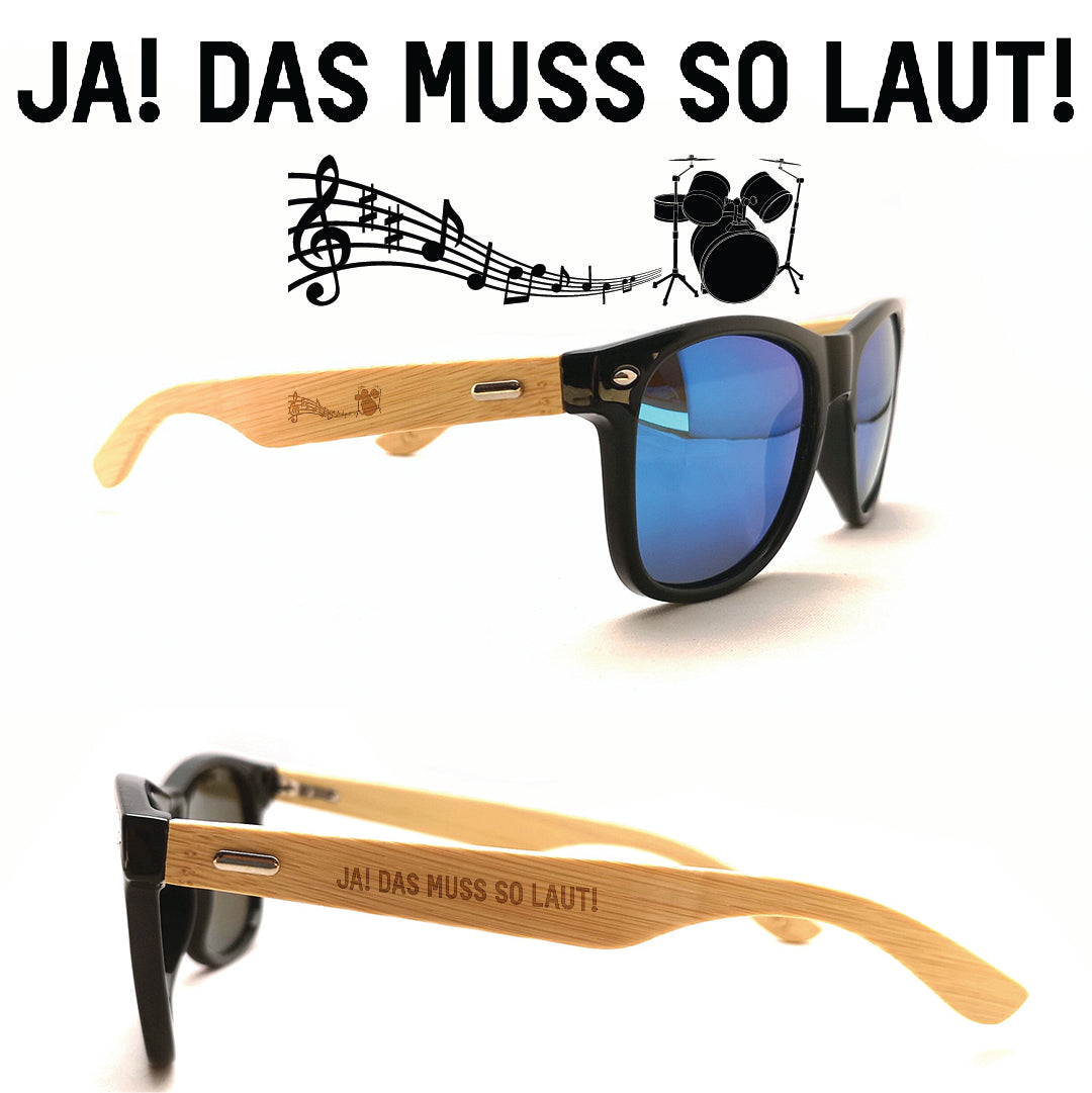 Musiker Sonnenbrillen Schlagzeug Ja Laut