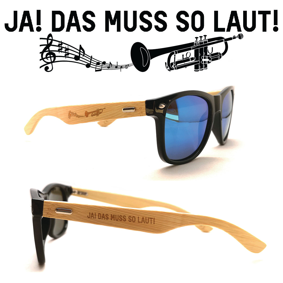 Musiker Sonnenbrillen Trompete Ja Laut