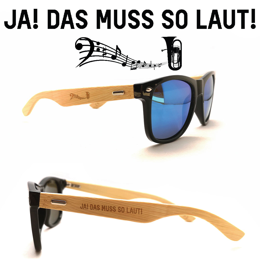 Musiker Sonnenbrillen Tuba Ja Laut
