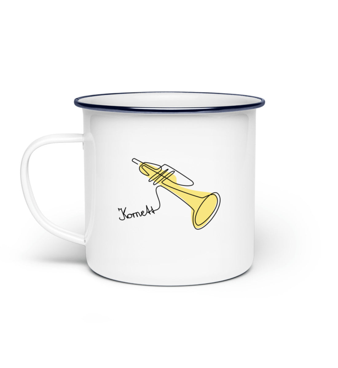 Kornett Emaille Tasse