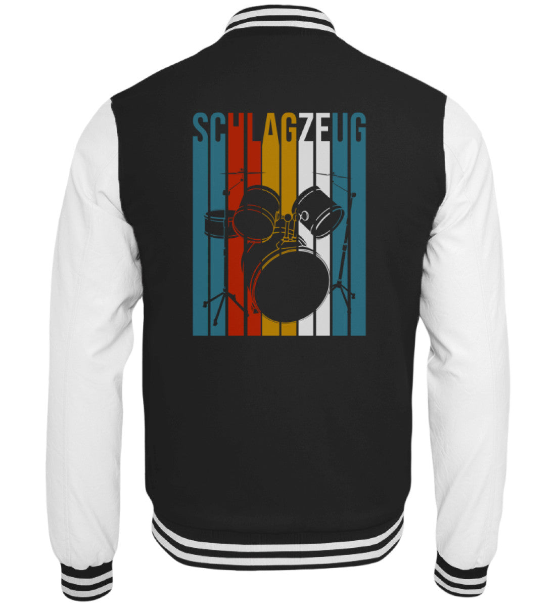 Schlagzeug Retro College-Jacke