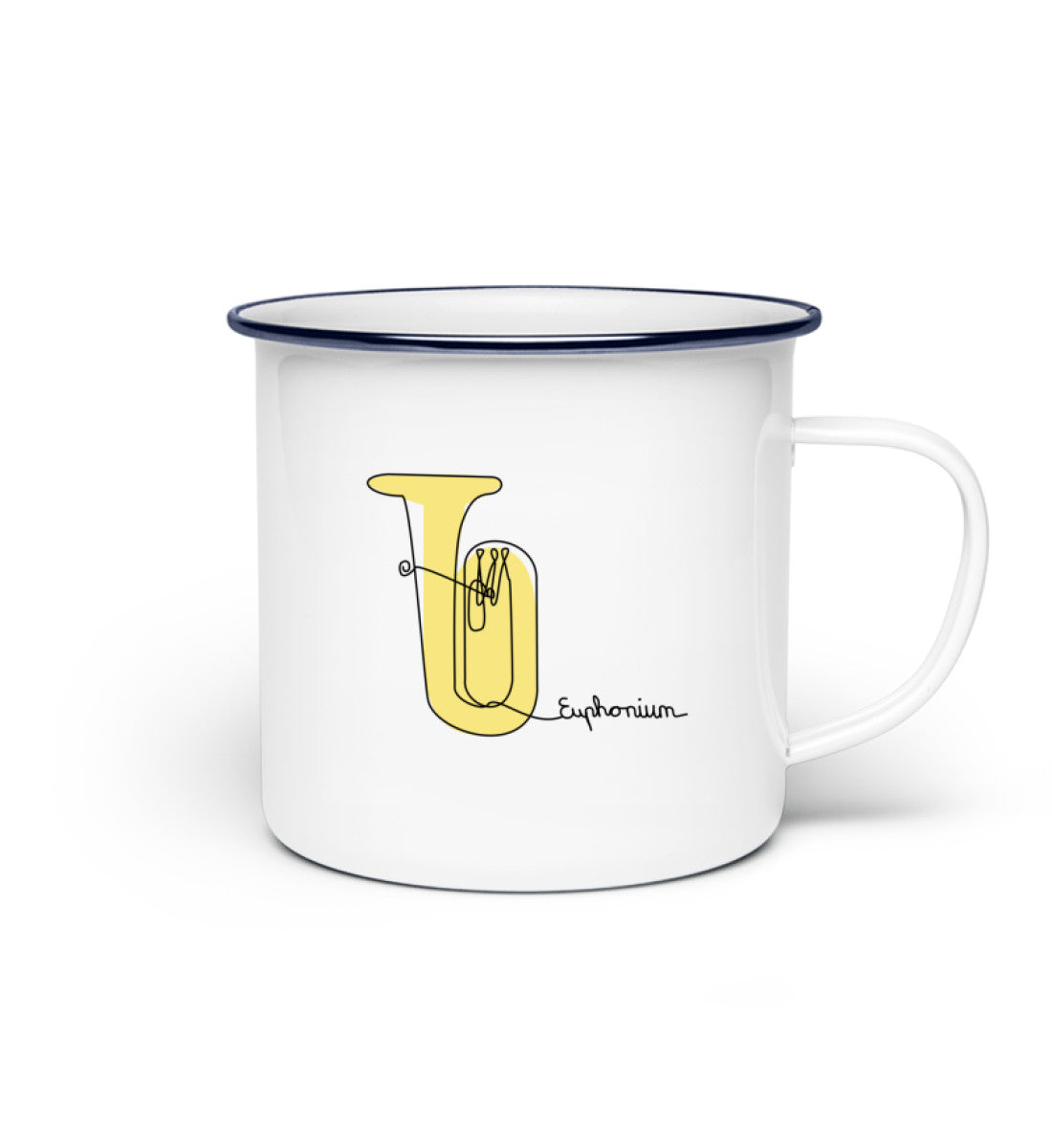 Euphonium Emaille Tasse