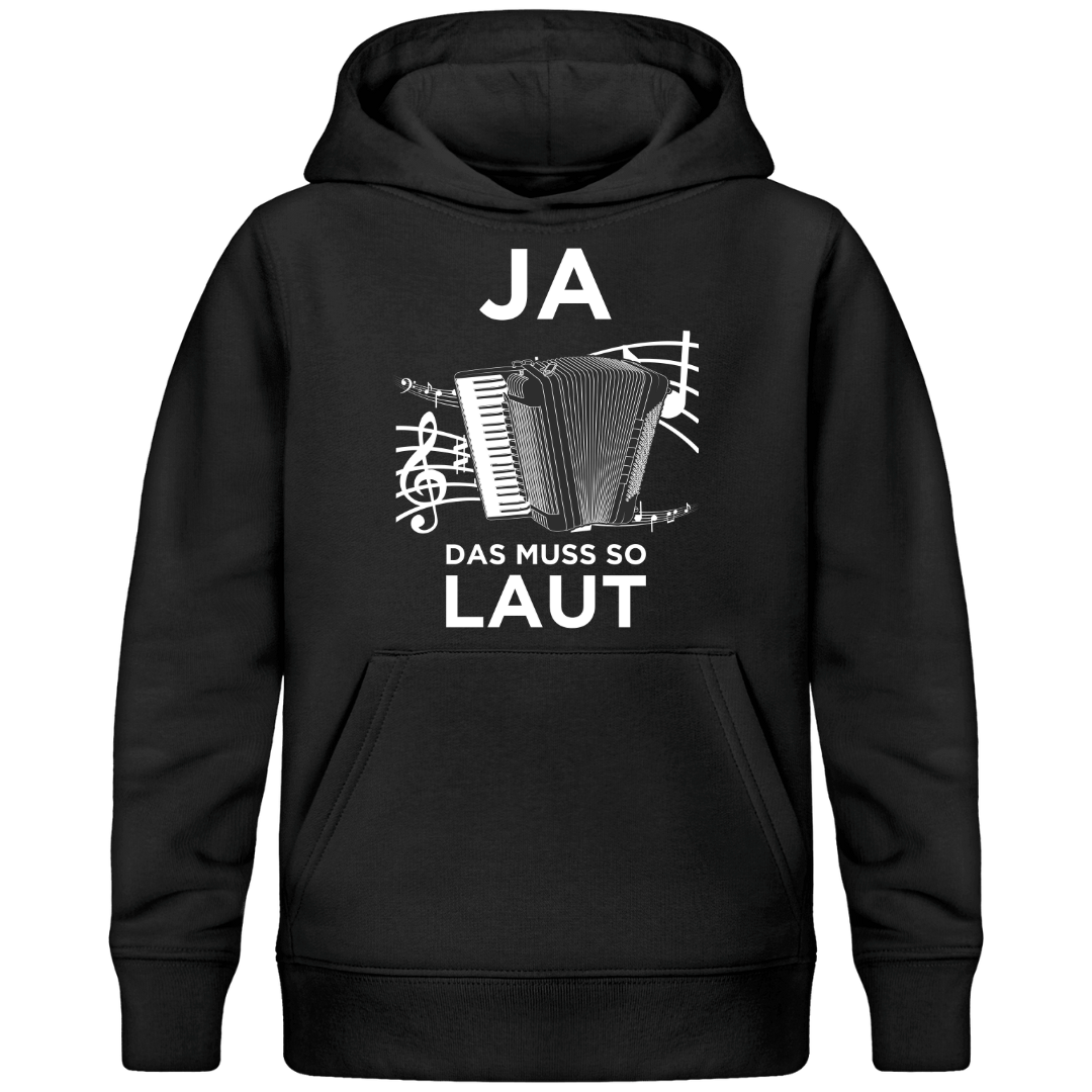 Akkordeon muss so laut – Premium Bio Kinder Hoodie