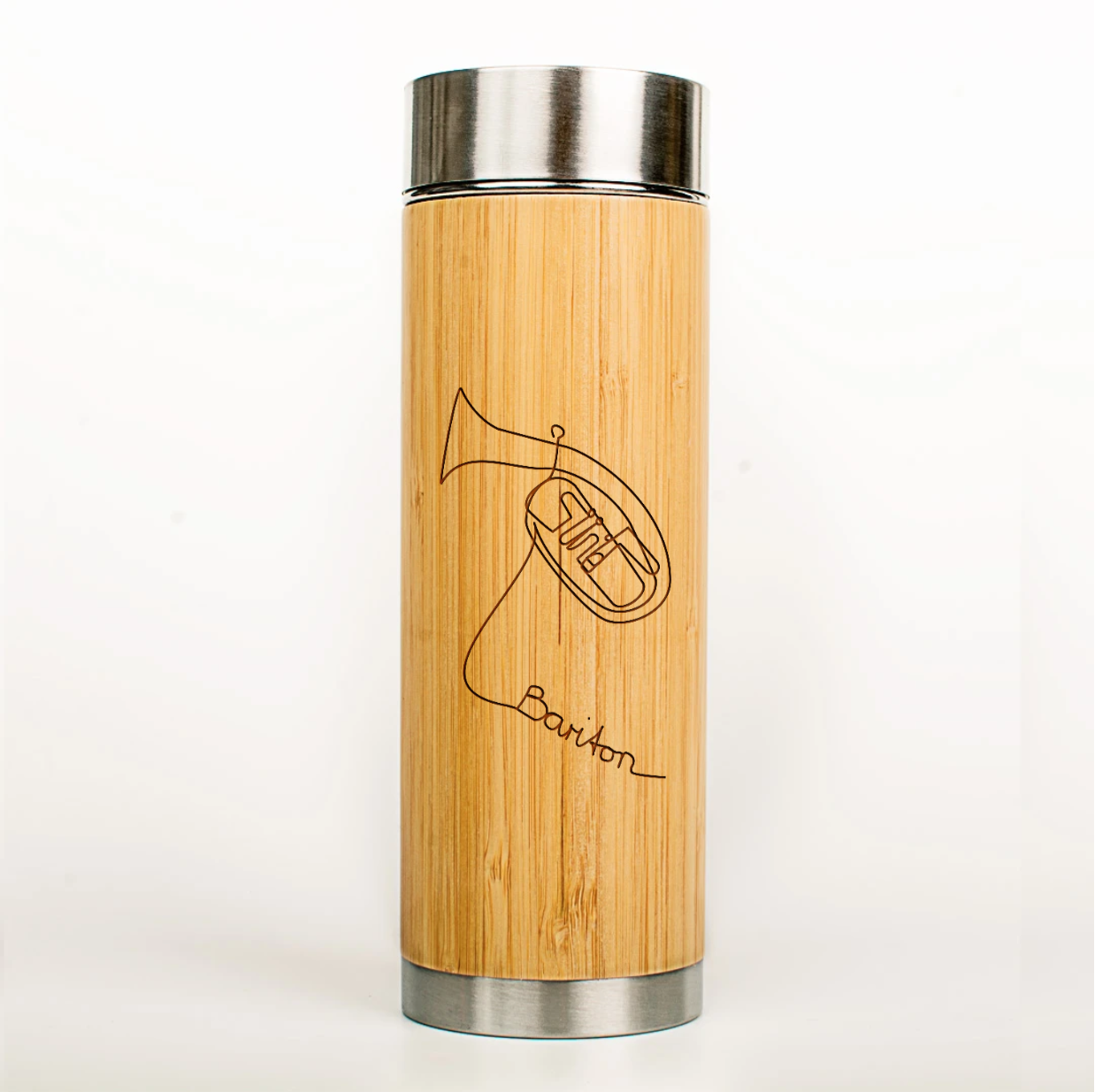 Musiker Bio-Bambus Thermoskanne - One-Line