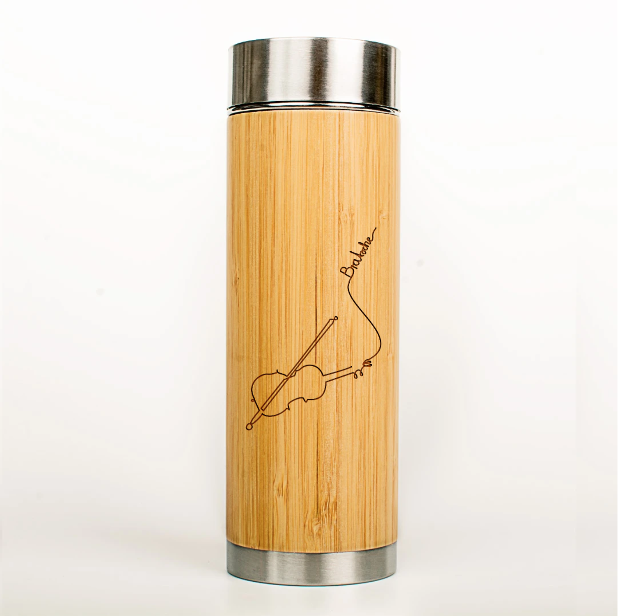 Musiker Bio-Bambus Thermoskanne - One-Line