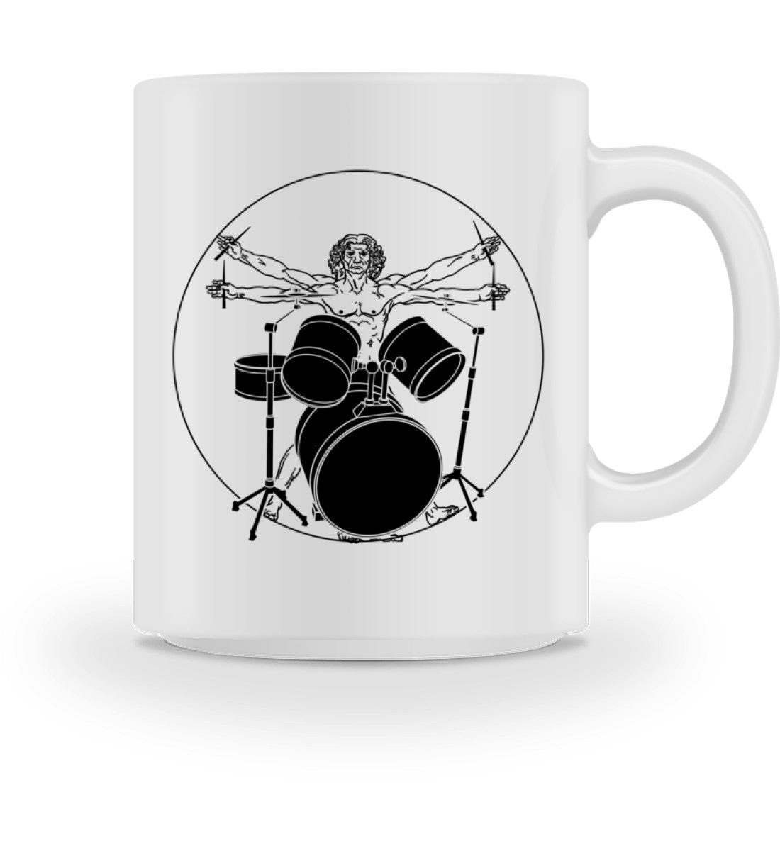 Da Vinci Drummer für Schlagzeuger – Tasse