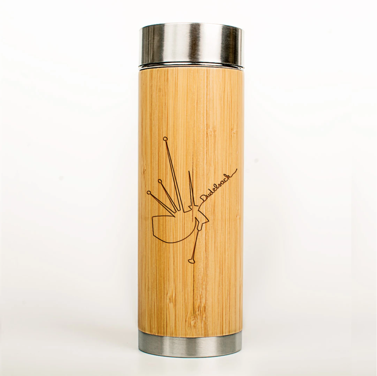 Musiker Bio-Bambus Thermoskanne - One-Line