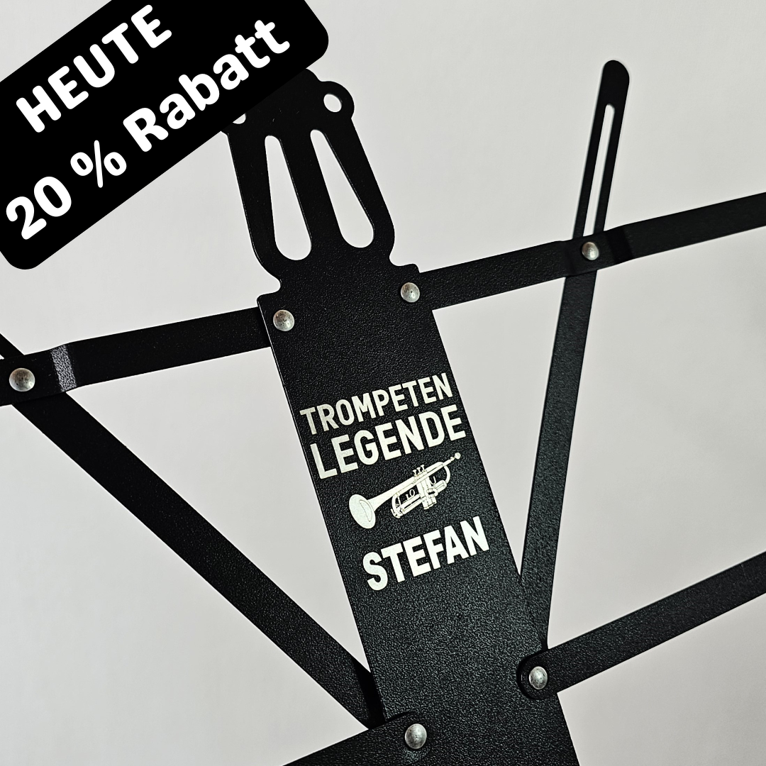 Personalisierbarer Notenständer "Legende"