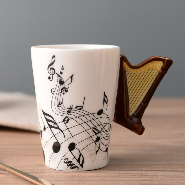 Originelle Tasse – Harfe