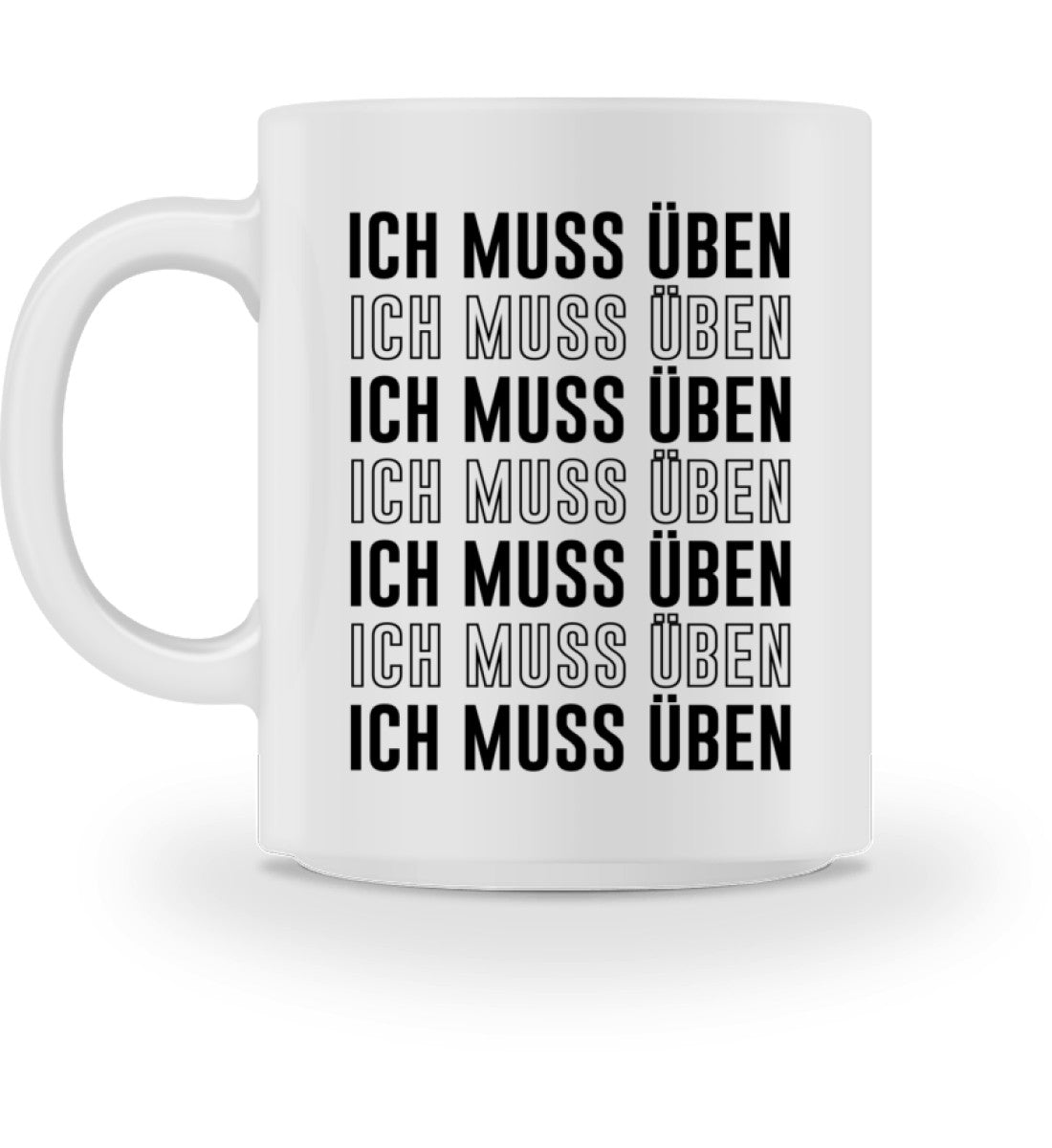 Ich muss Üben Lustige Musiker – Tasse