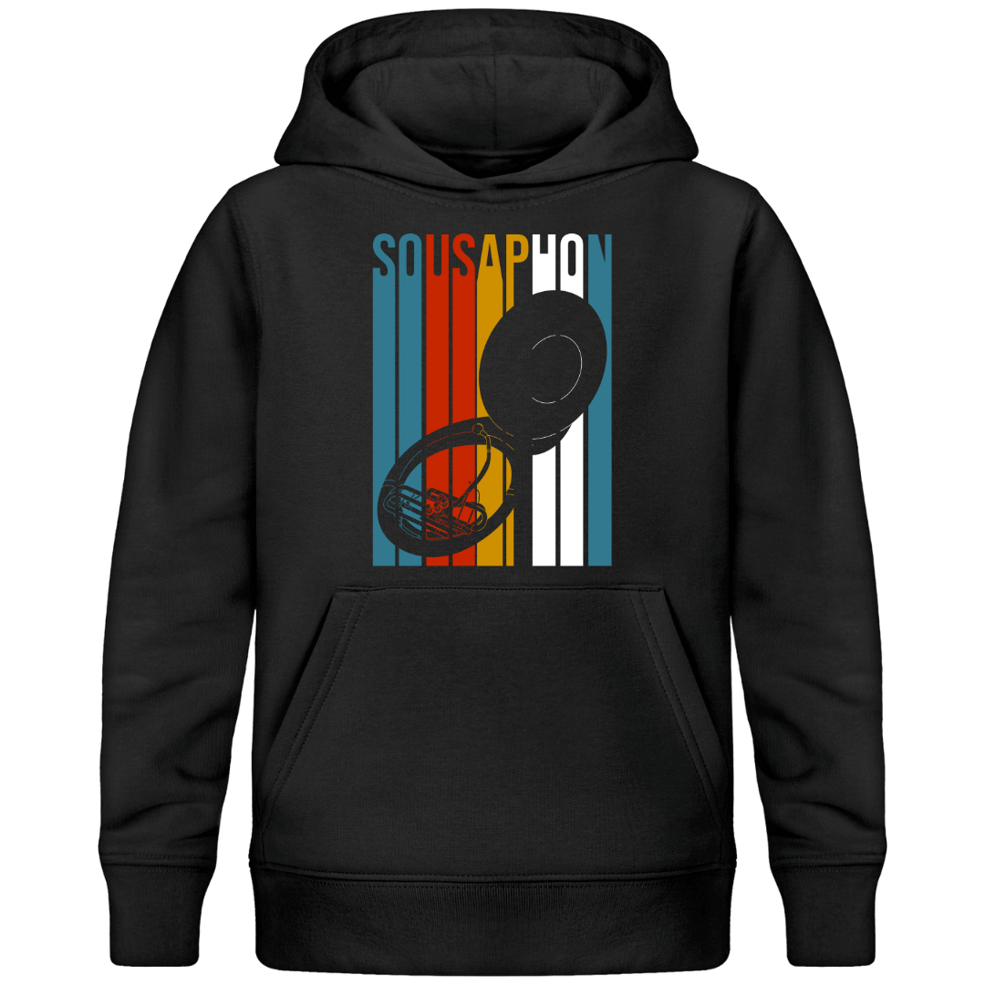 Sousaphon Retro Design – Premium Bio Kinder Hoodie