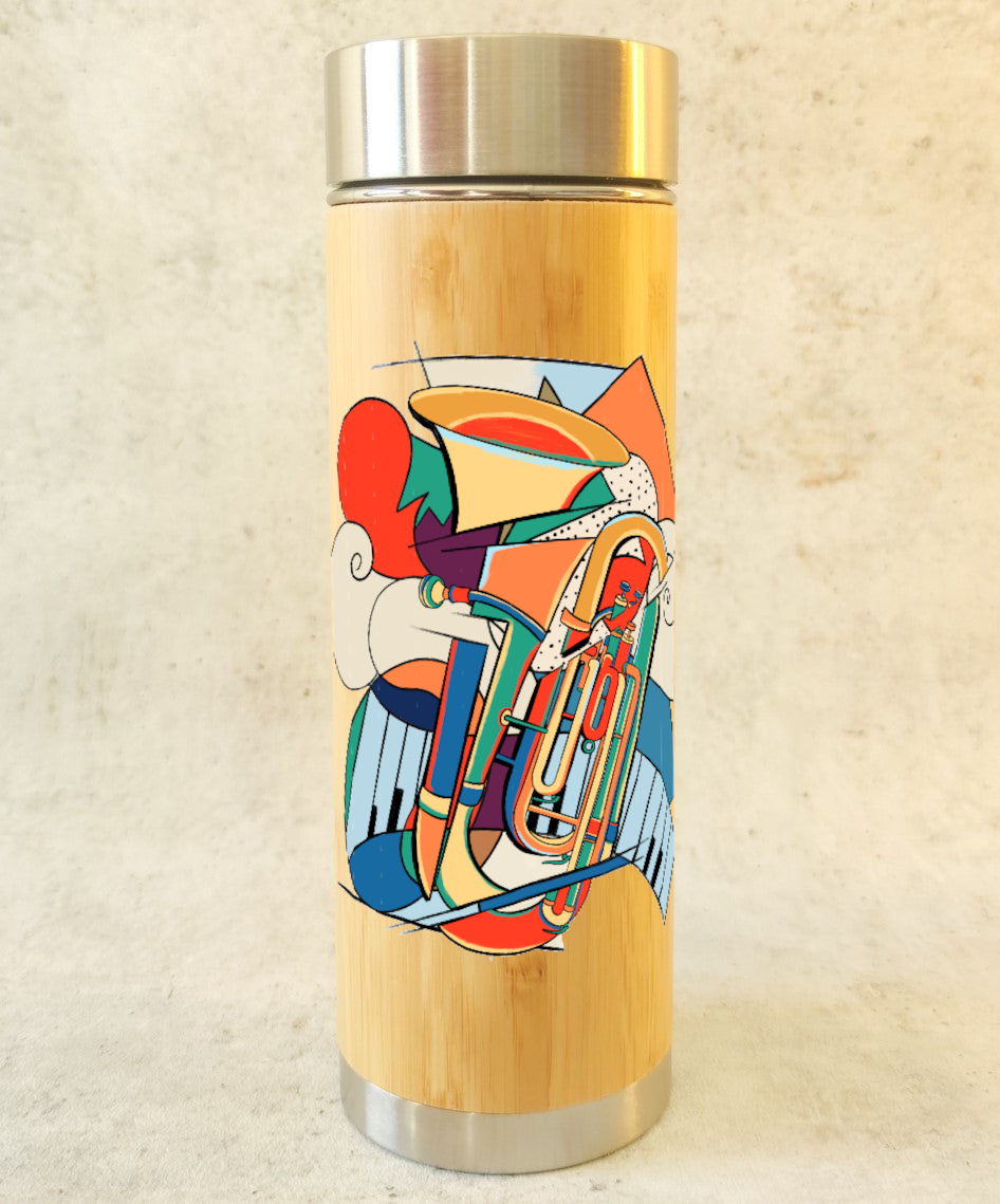 Tuba Modern Art - Bio-Bambus Thermoskanne