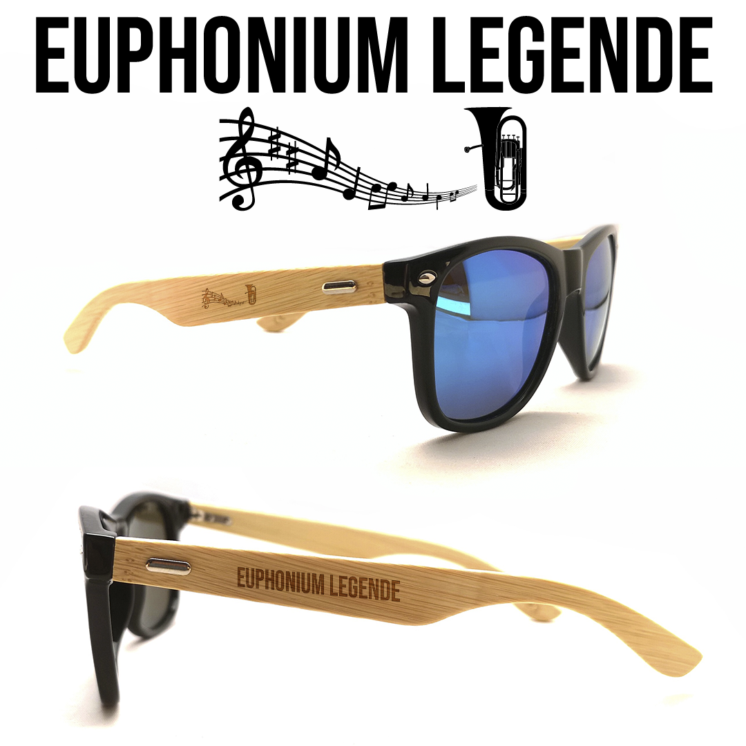 Sonnenbrille "Euphonium Legende" mit Bambus-Bügeln