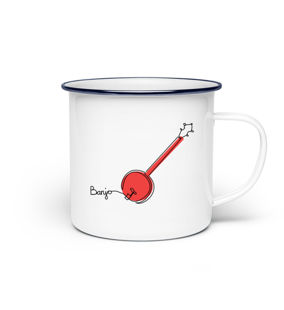 Banjo Emaille Tasse 
