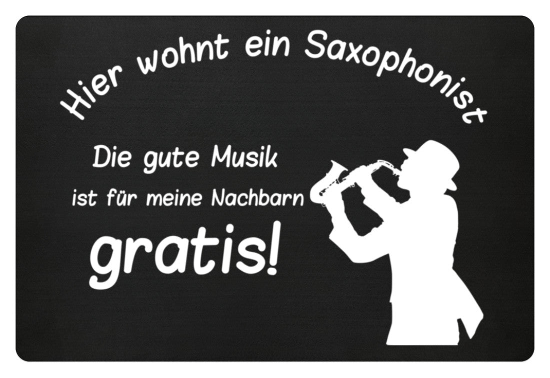 Fußmatte Saxophon