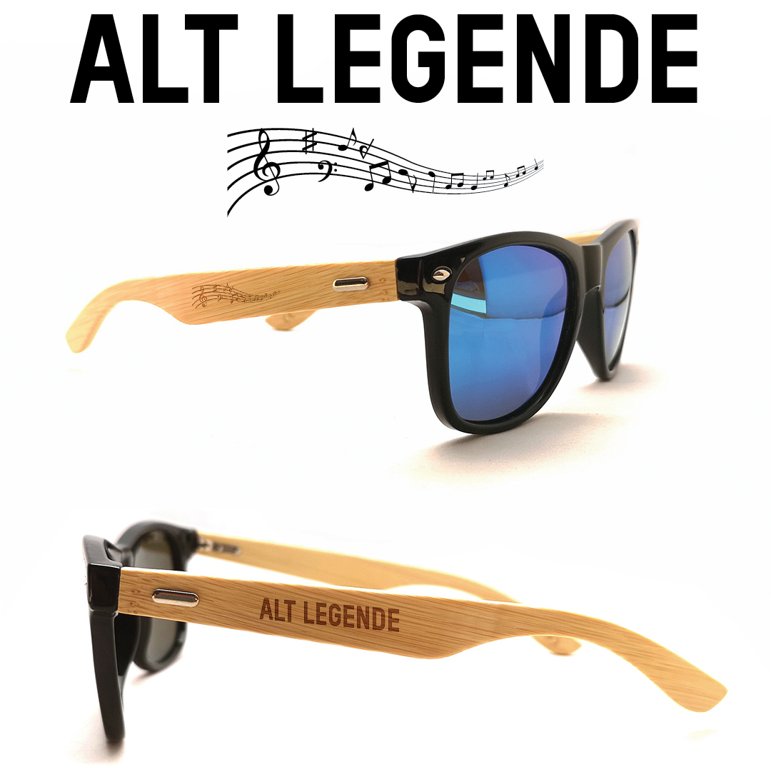 Musiker Sonnenbrille "Alt Legende" mit Bambus-Bügeln