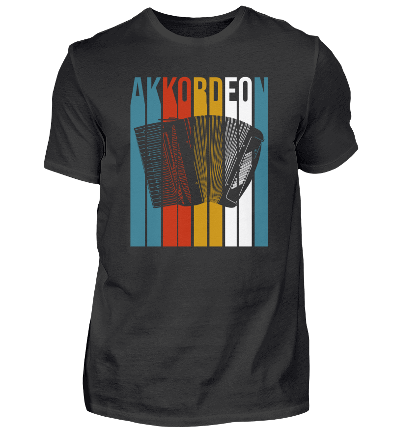 Akkordeon Retro Design – Premium Bio T-Shirt