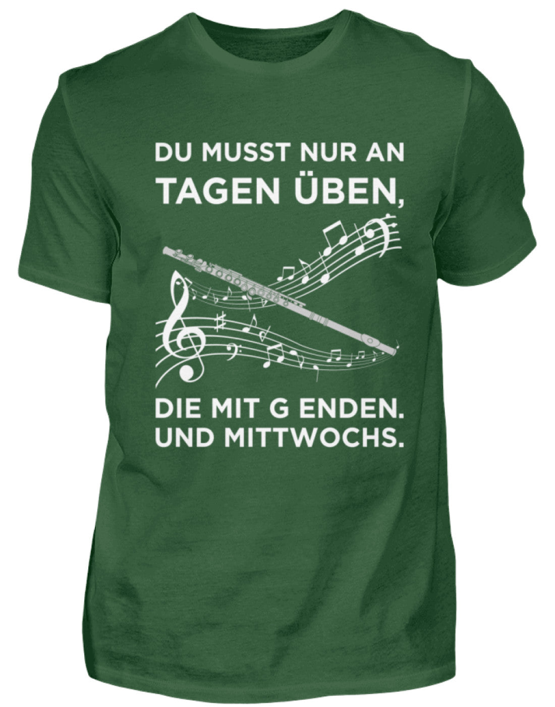 Musiker T-Shirt Querflöte