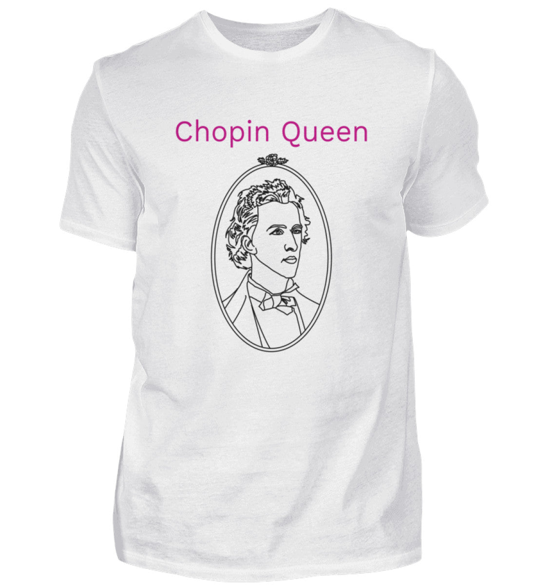 Lustiges Musiker T-Shirt Chopin Queen