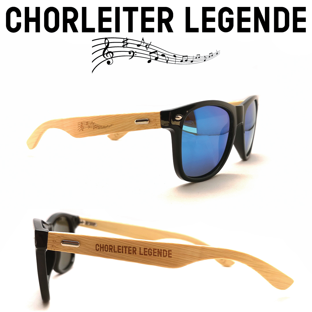 Musiker Sonnenbrille "Chorleiter Legende" mit Bambus-Bügeln