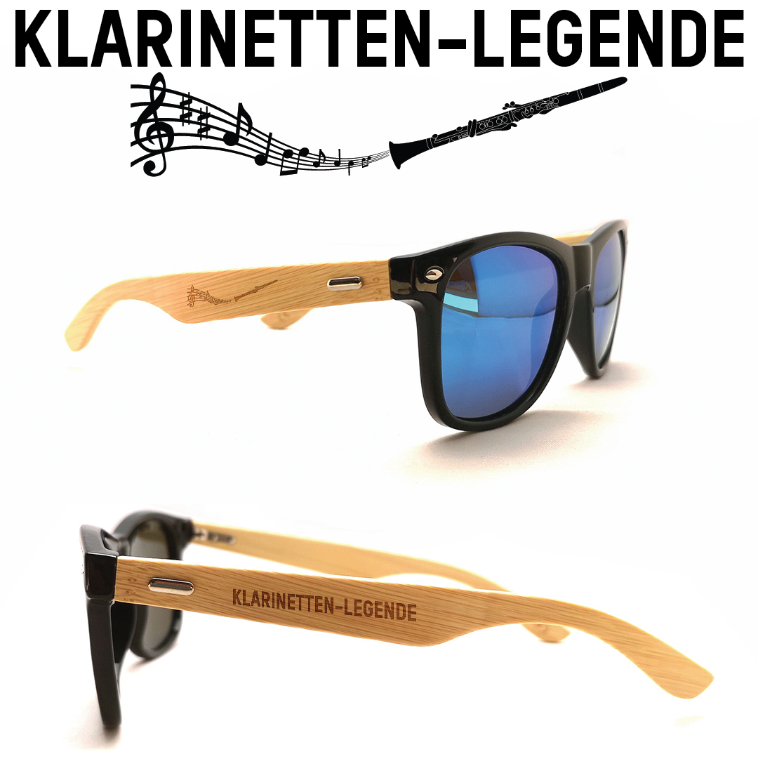 Musiker Sonnenbrillen Klarinetten Legende