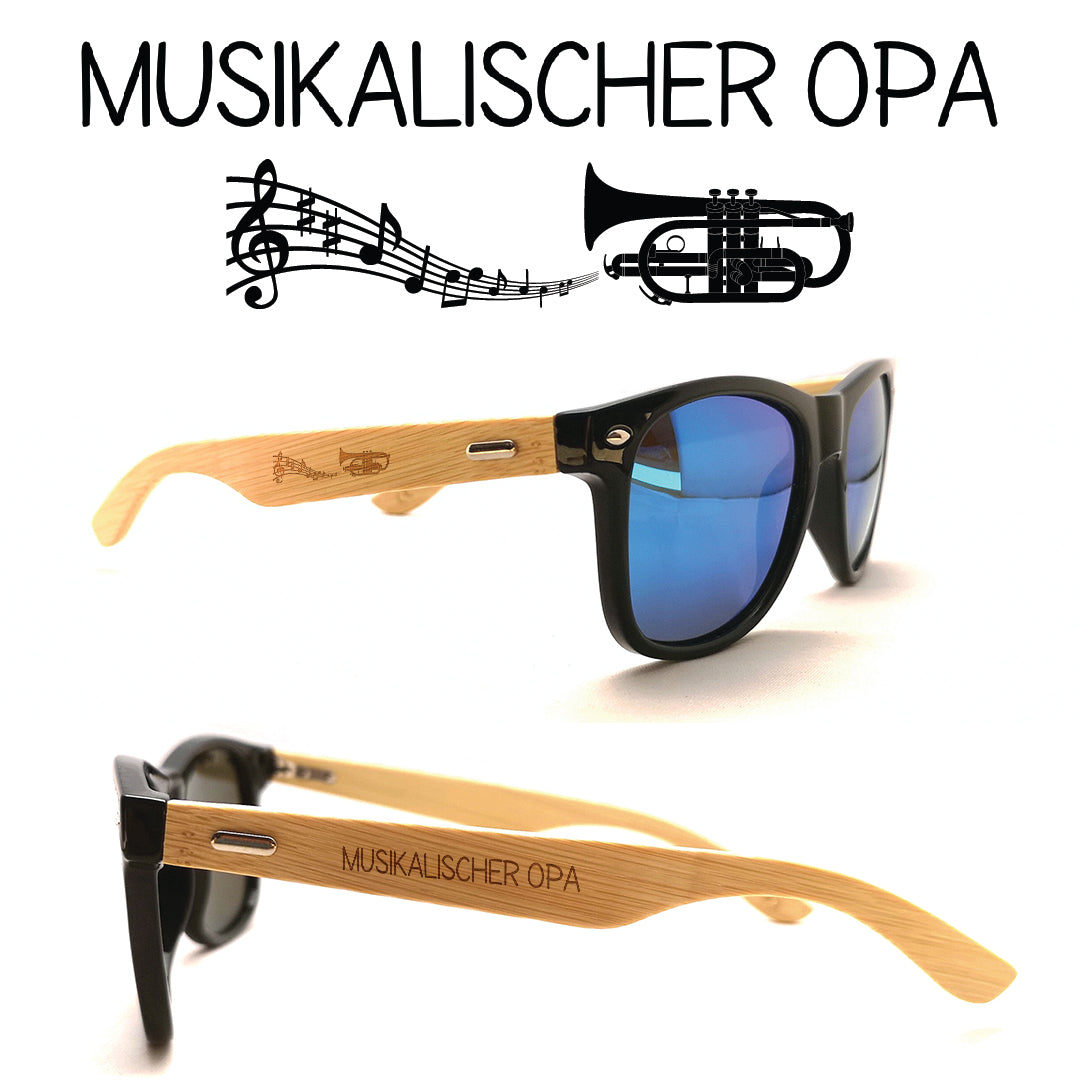 Musiker Sonnenbrillen  Kornett Opa
