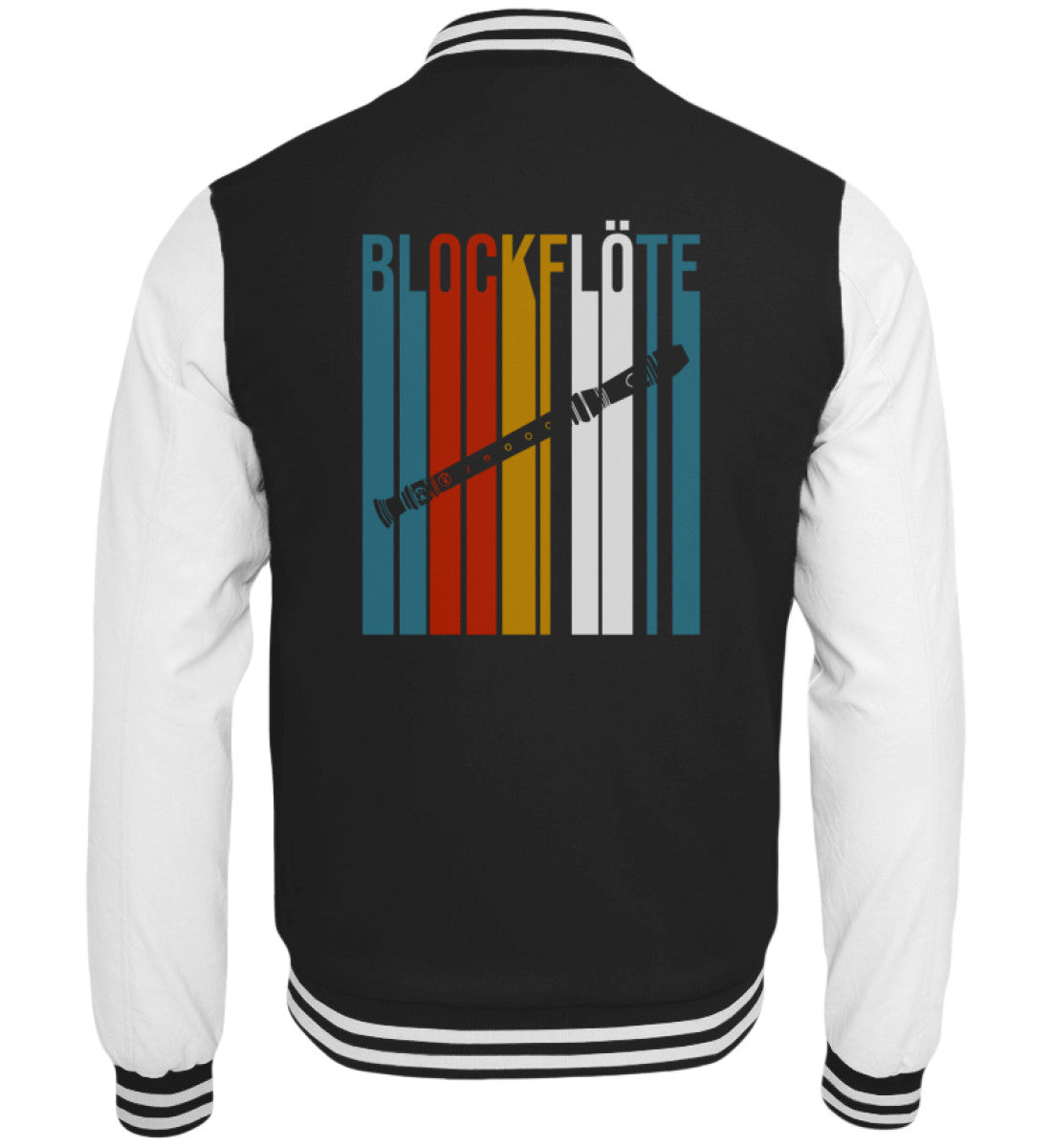 Blockflöte Retro College-Jacke