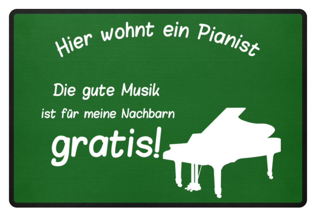 Klavier Fußmatte Pianist 