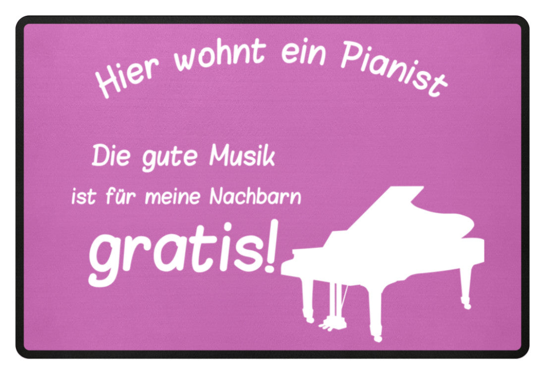 Klavier Fußmatte Pianist 