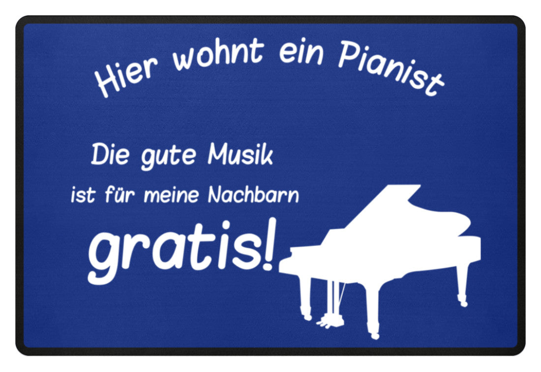 Klavier Fußmatte Pianist 