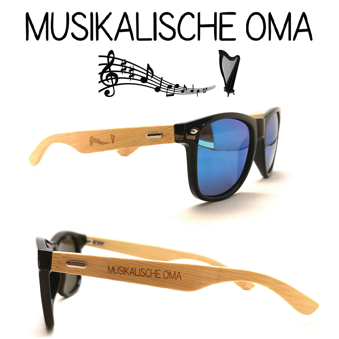 Musiker Sonnenbrillen  Harfe Oma