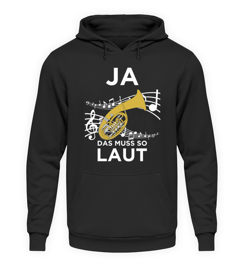 Lustiger Bariton-Horn Musiker Premium Bio Hoodie