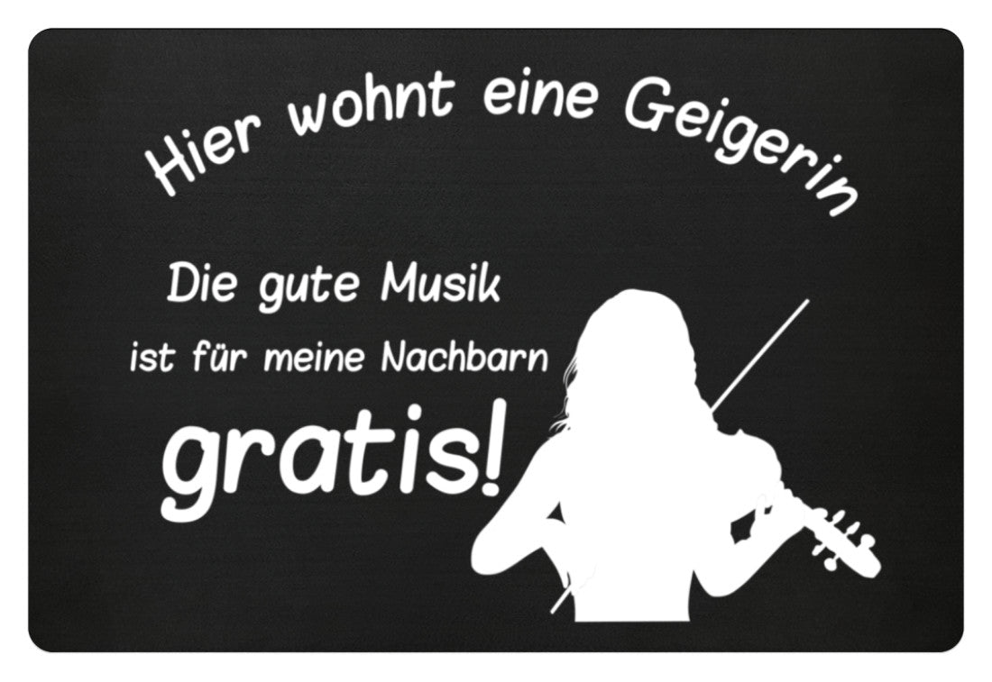 Geigerin Fußmatte