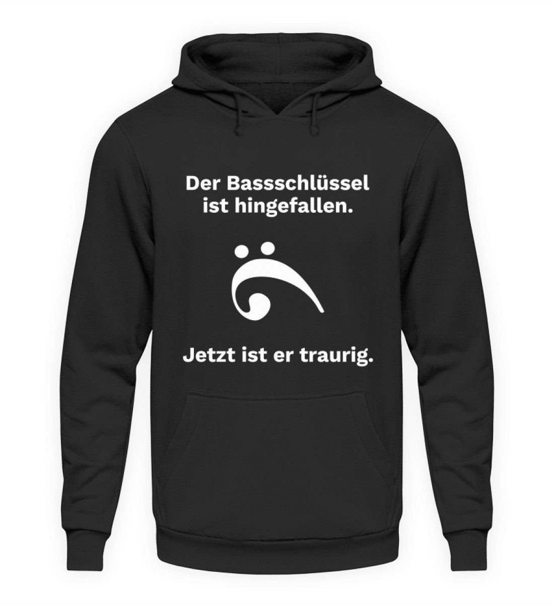 Bassschlüssel Kapuzenpullover Hoodie