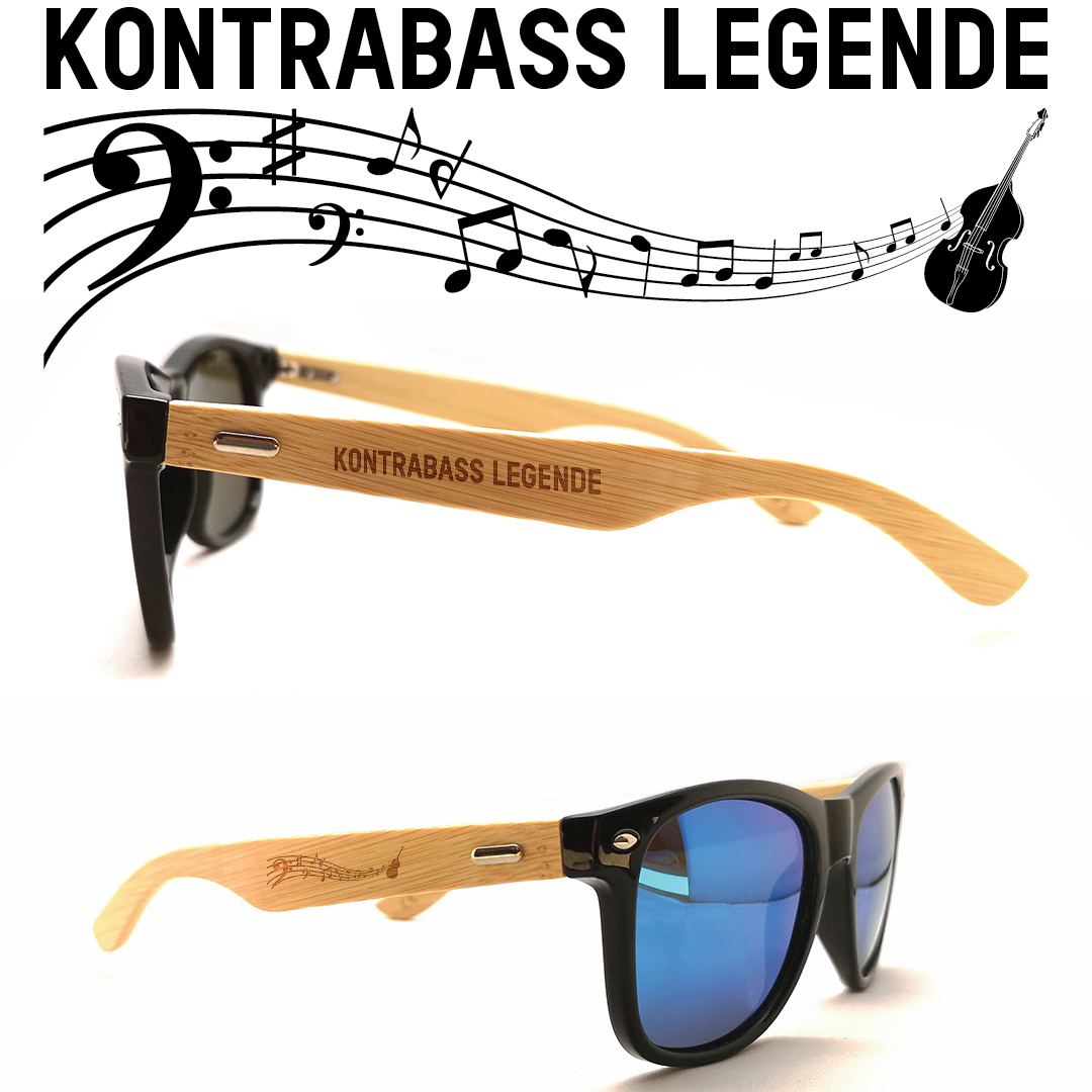 Musiker Sonnenbrillen Kontrabass Legende