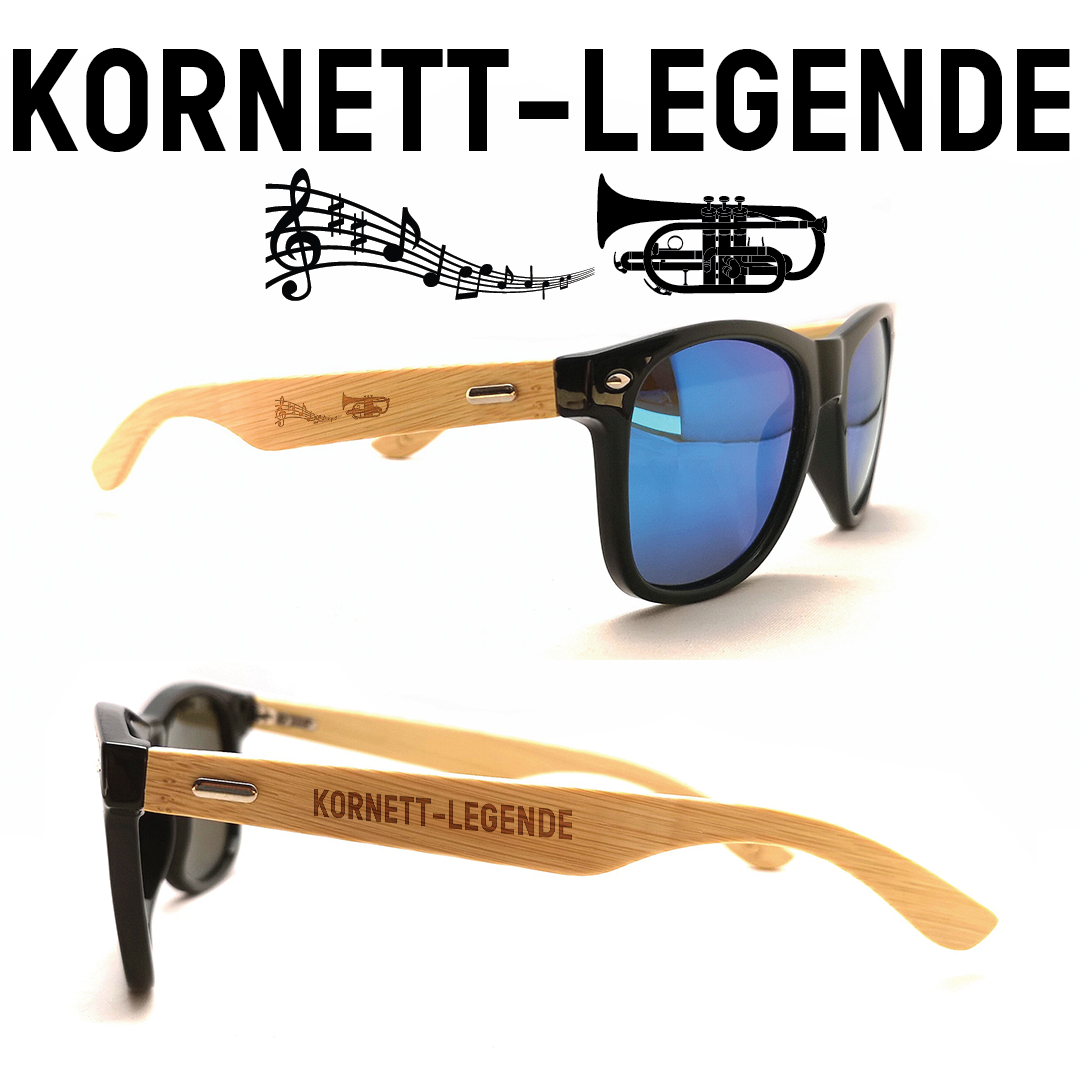 Musiker Sonnenbrillen Kornett Legende