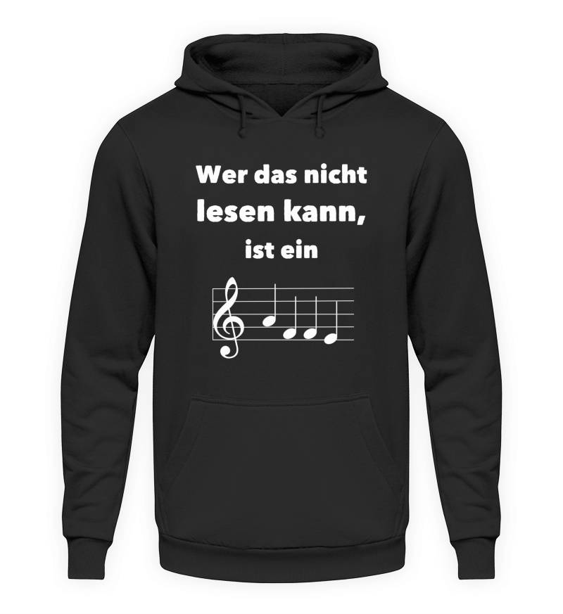 Musiker Affe Hoodie Schwarz