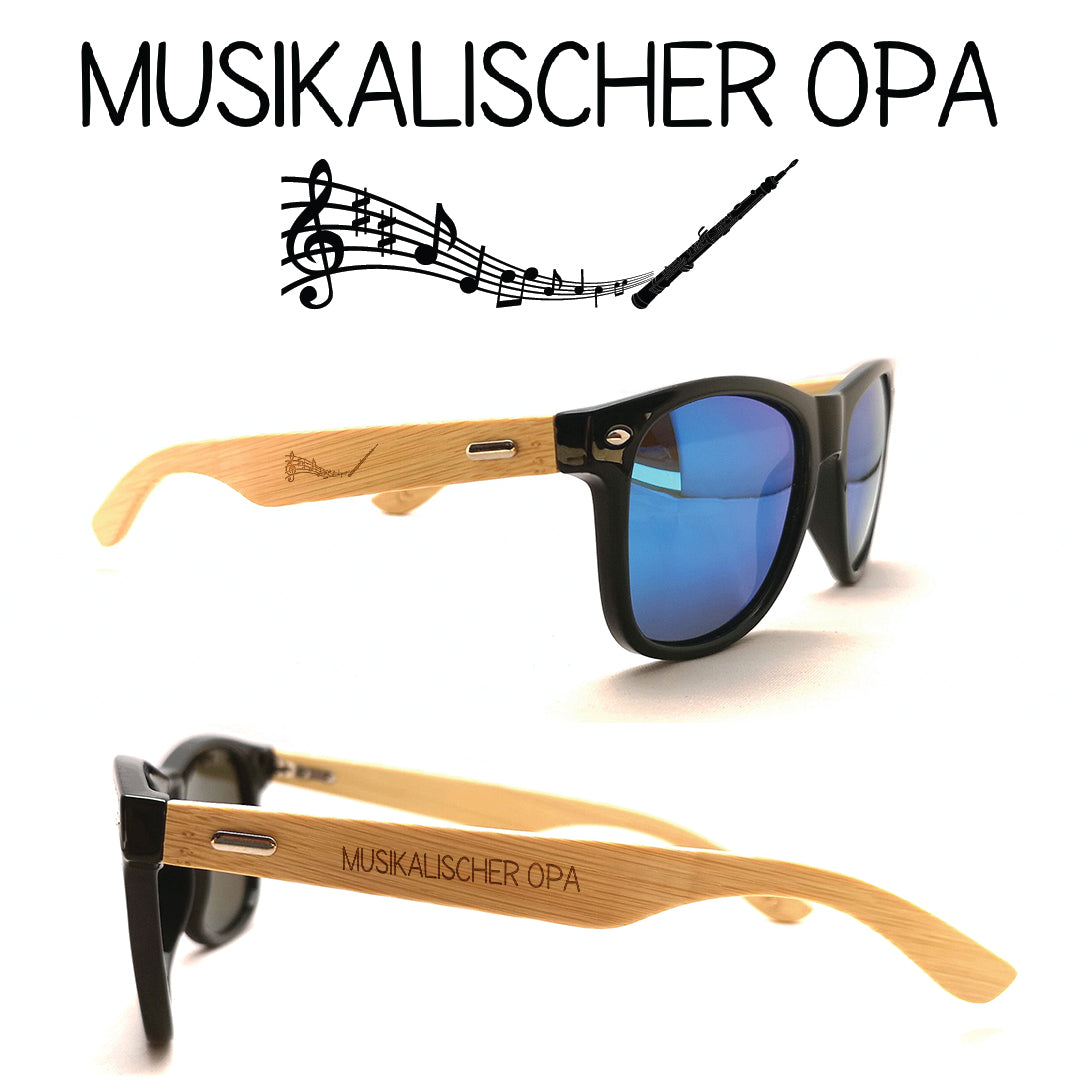 Musiker Sonnenbrillen Oboe Opa