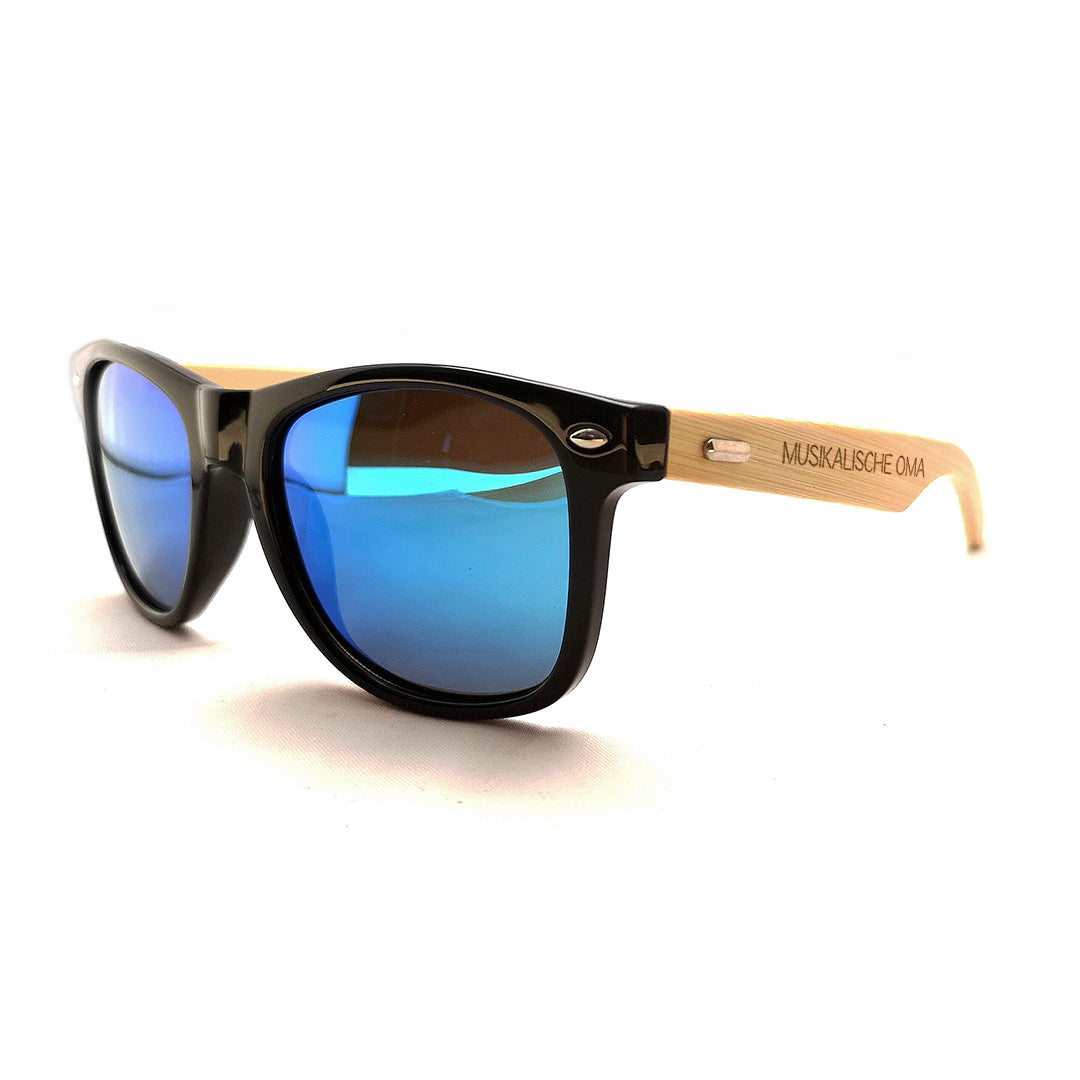 Klarinetten Sonnenbrille "Musikalische Oma" mit Bambus-Bügeln