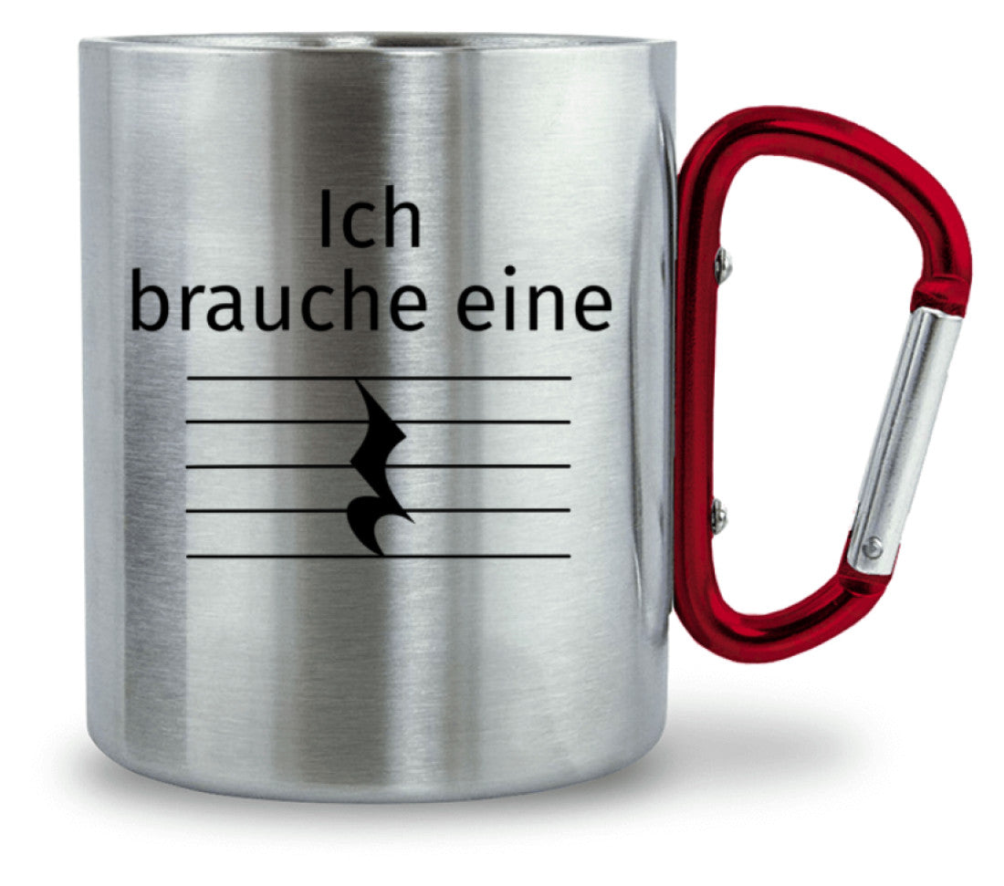 Lustige Musiker Edelstahl-Tasse