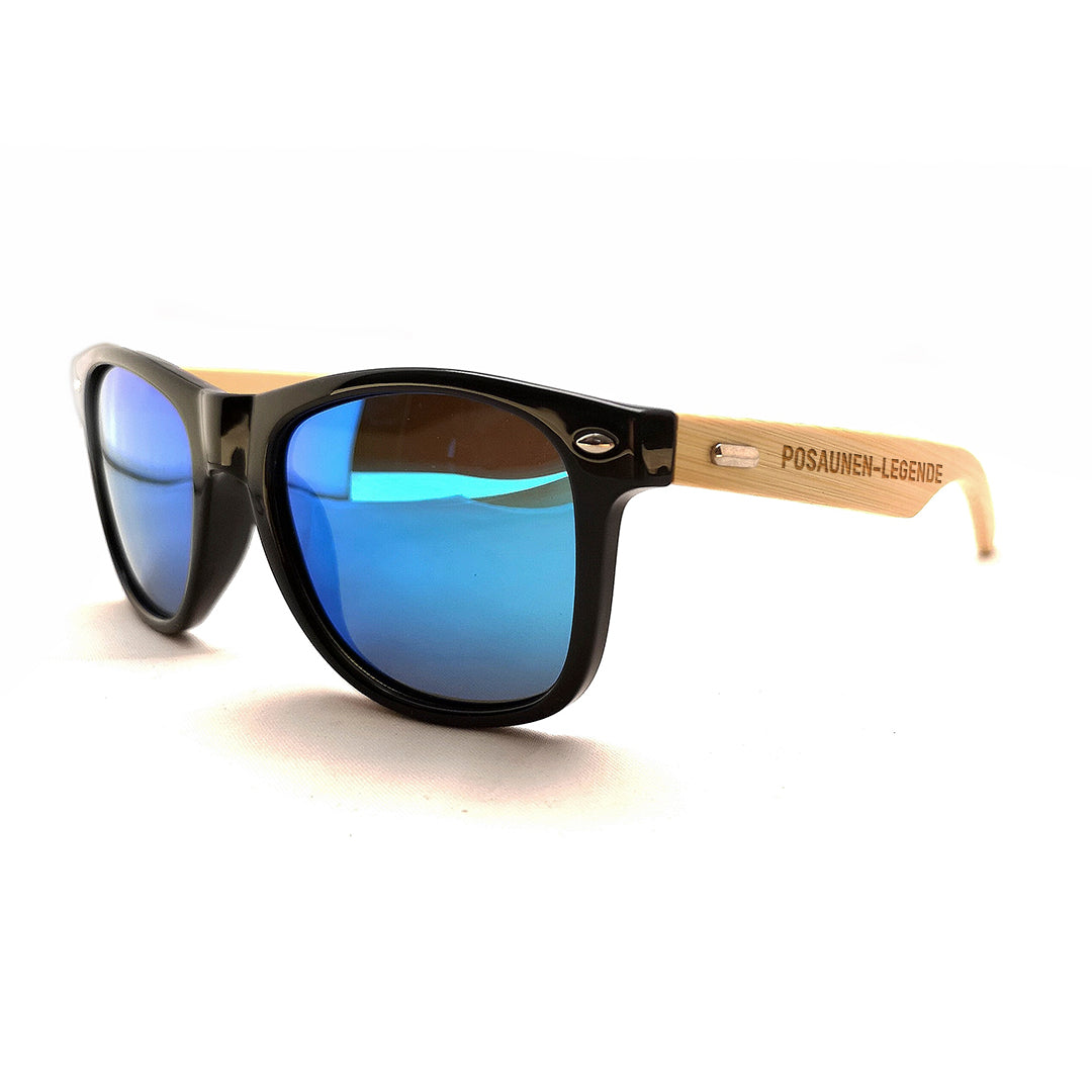 Sonnenbrille "Posaunen Legende" mit Bambus-Bügeln