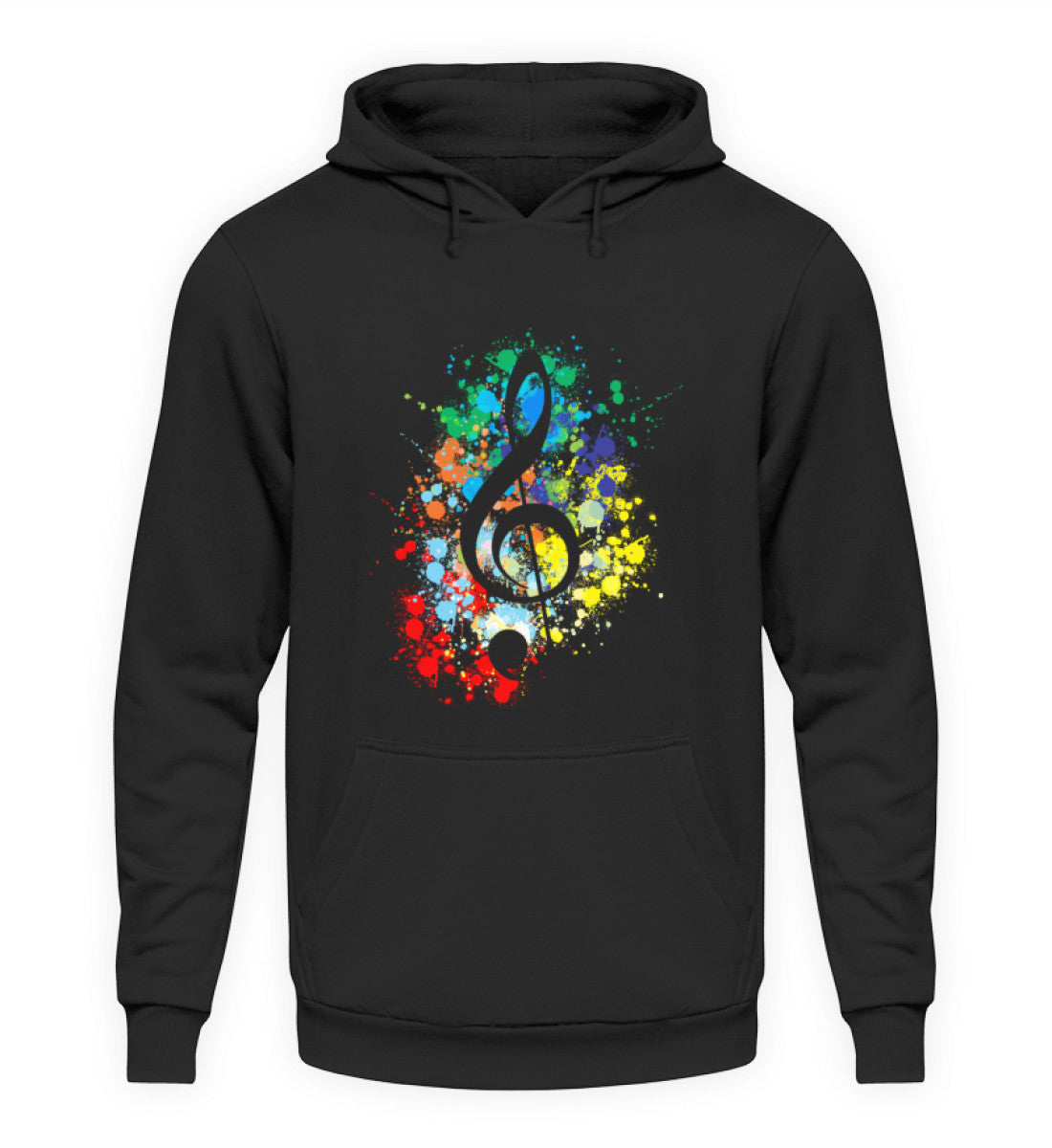 Violinschlüssel Splash Design Hoodie