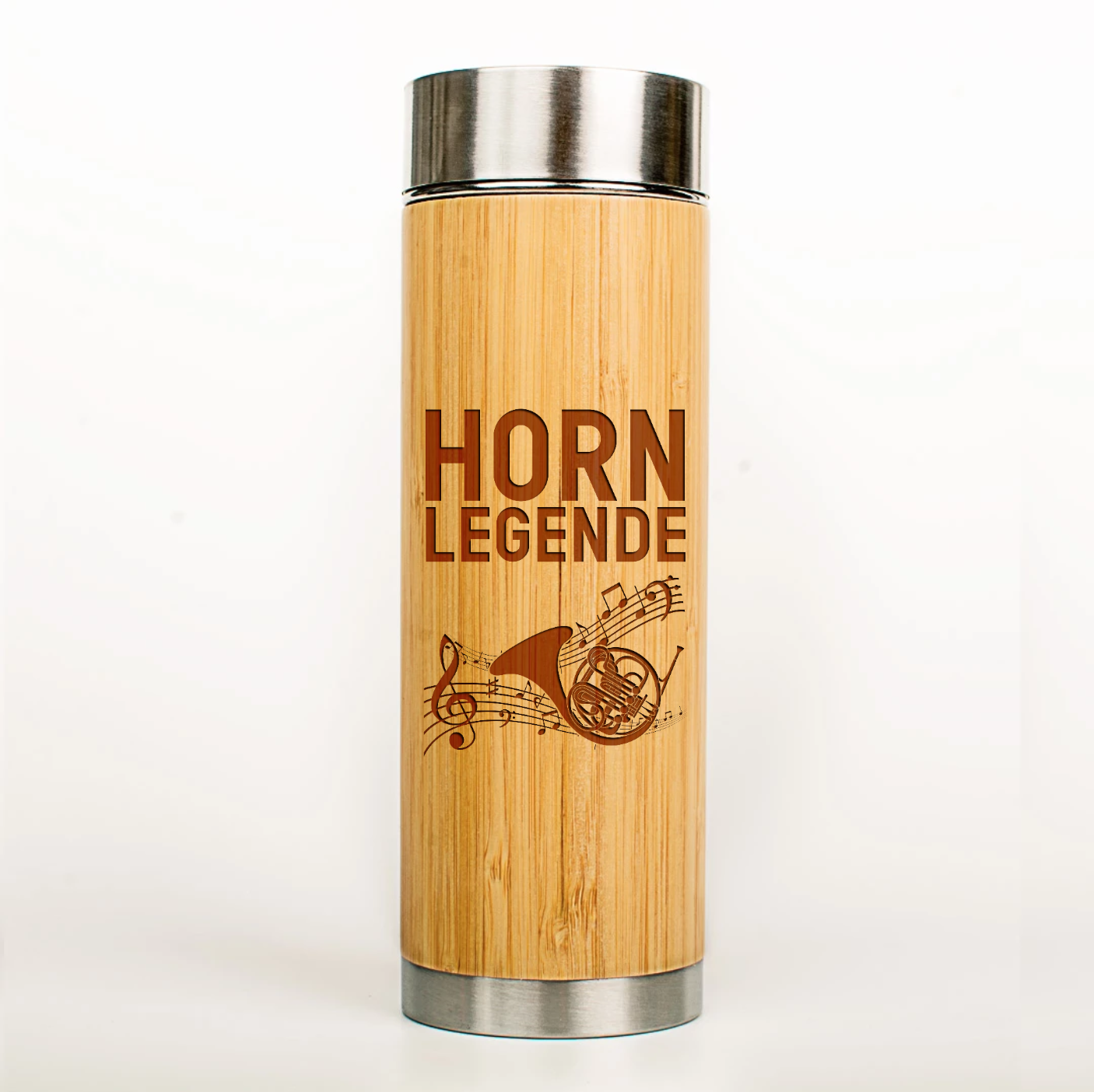 Musiker Thermoskanne Horn Legende