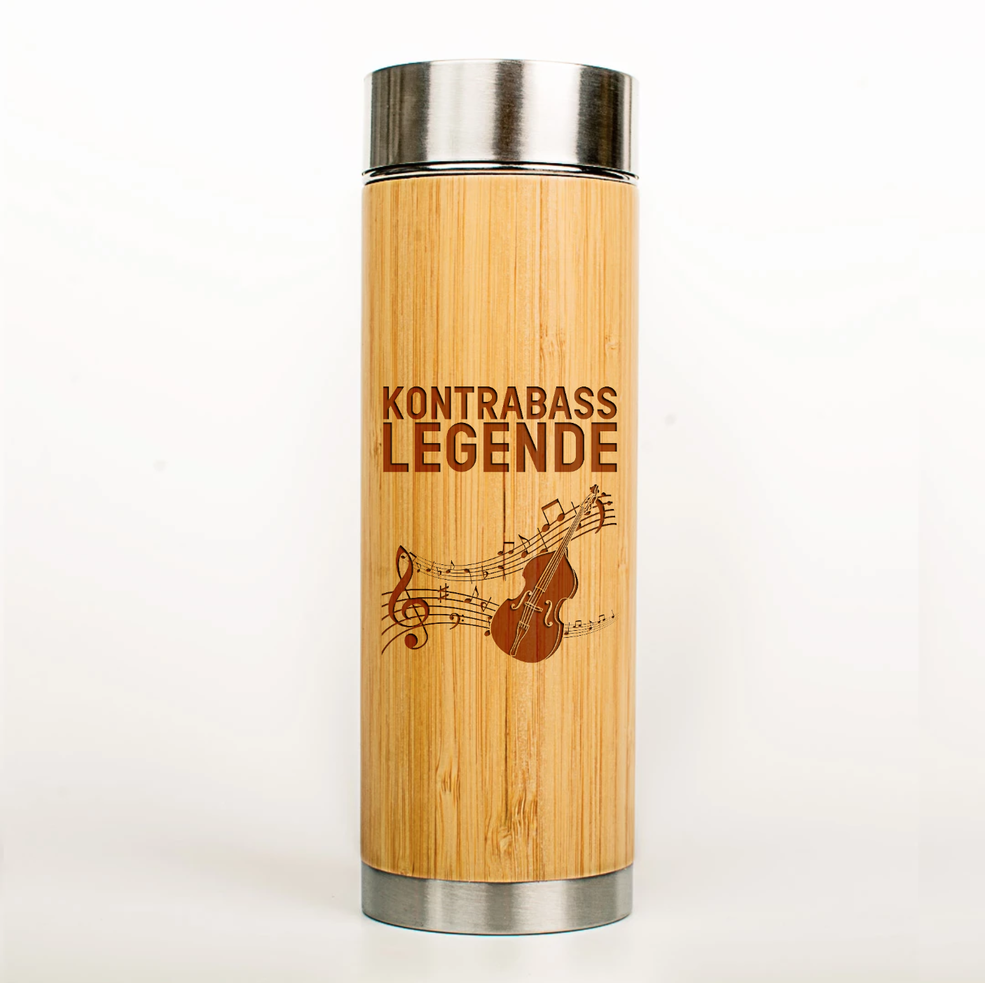 Musiker Thermoskanne Kontrabass Legende