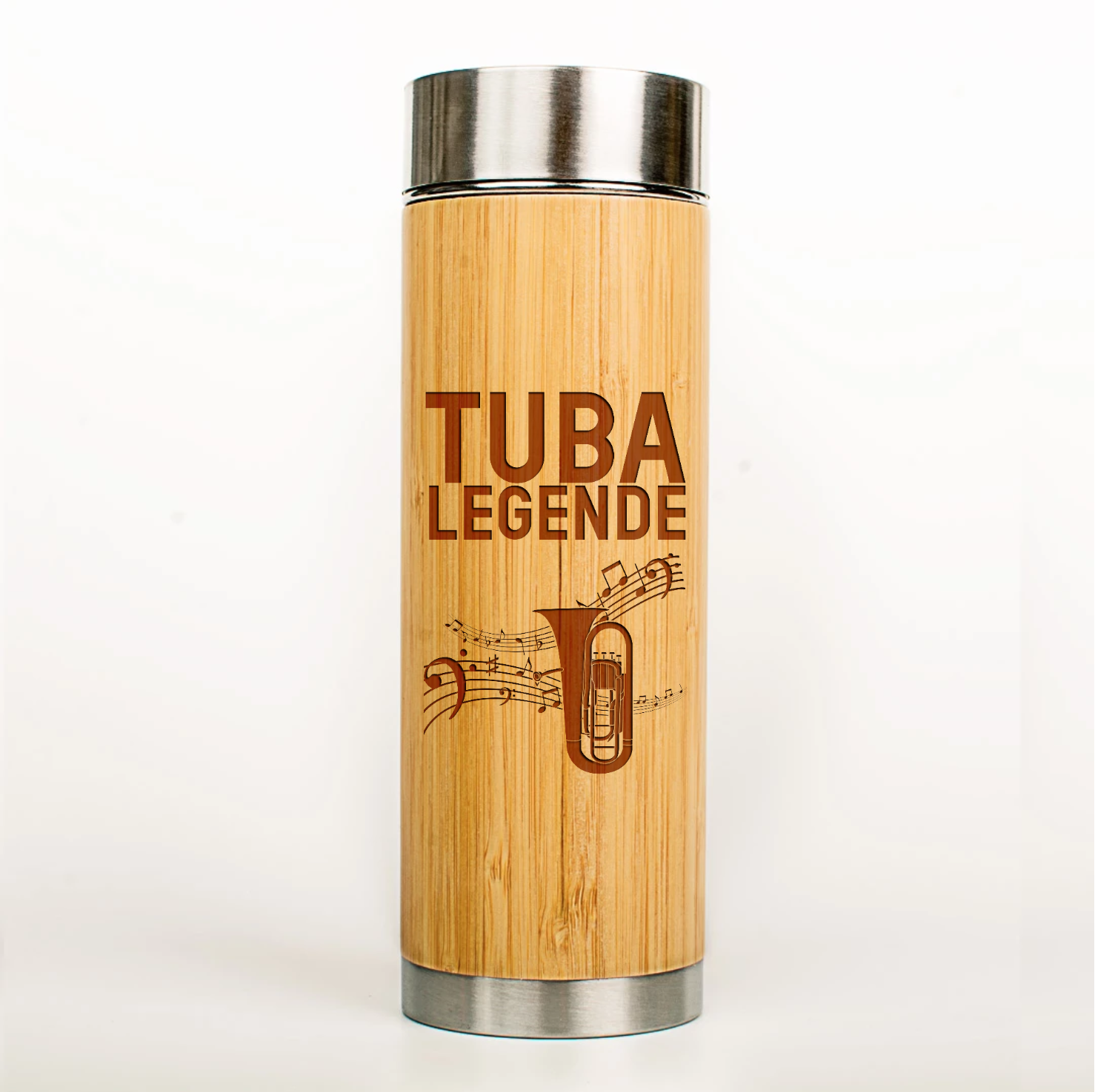 Musiker Thermoskanne Tuba Legende