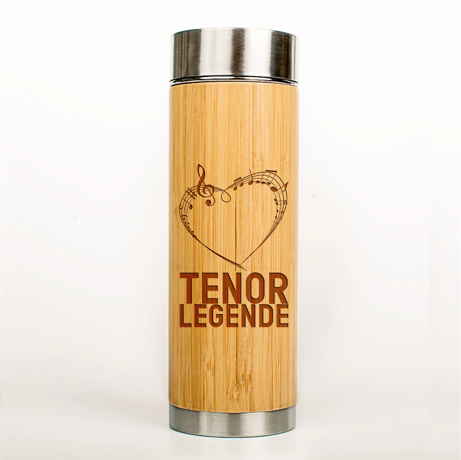 Musiker Bio-Bambus-Thermoskanne "Tenor Legende"