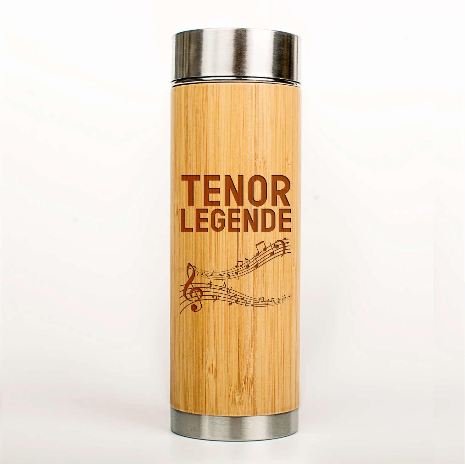 Musiker Bio-Bambus-Thermoskanne "Tenor Legende"